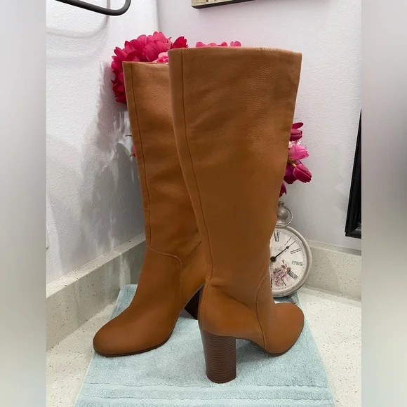 Kenneth Cole Tan Knee Boots - Picture 6 of 16